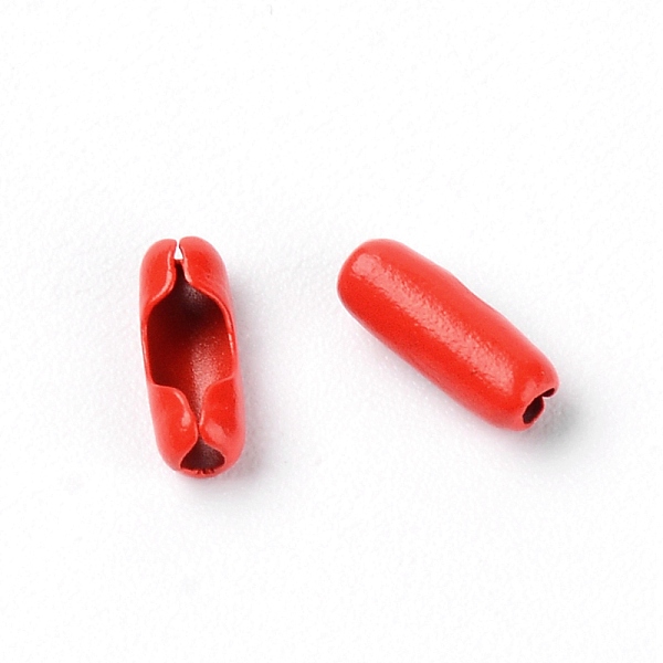 

PandaHall Iron Ball Chain Connectors, Column, Red, 8.5x3mm, 10pcs/bag Iron Red