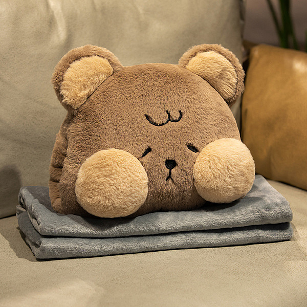 

PandaHall Cute Plush Winter Hand Warmer for Women Girls, Cartoon Animal PP Cotton Soft Stuffed Doll Ornament Pillow Toy, Bear Pattern..., Brown