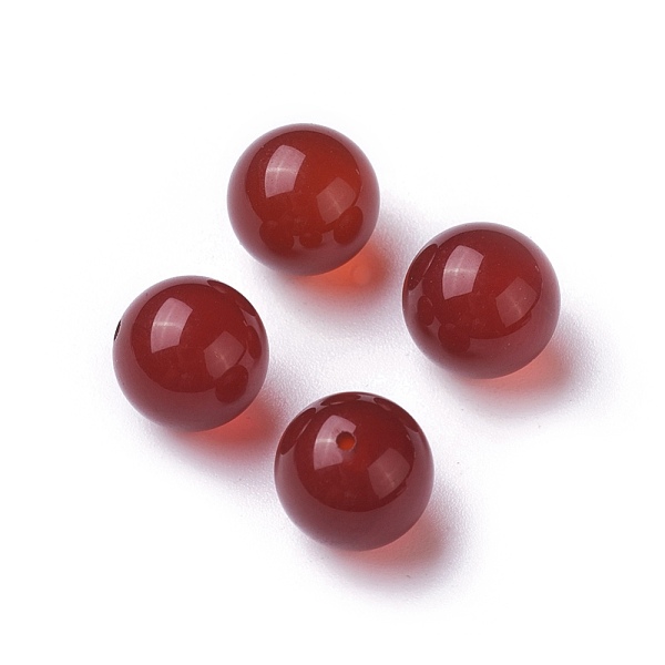 

PandaHall Natural Carnelian Beads, Dyed & Heated, Round, 8mm, Half hole: 0.8mm Carnelian Round