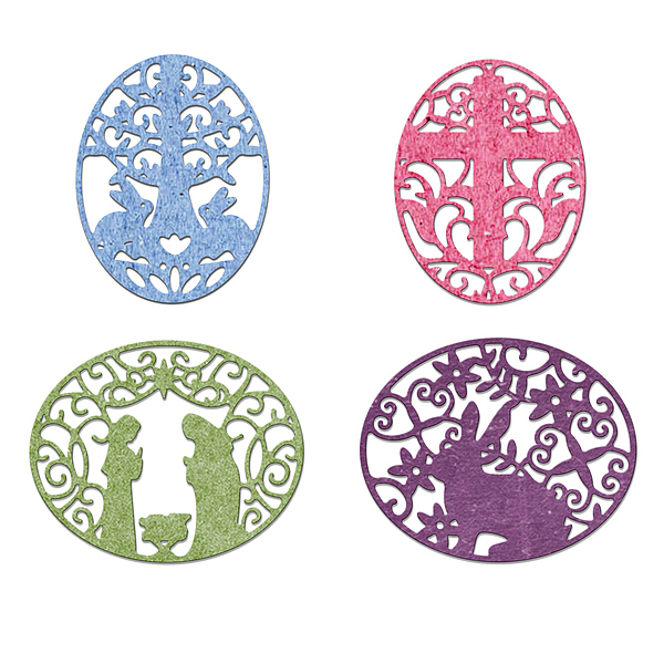 

PandaHall Easter Carbon Steel Cutting Dies Stencils, for DIY Scrapbooking/Photo Album, Decorative Embossing DIY Paper Card, Matte Platinum...