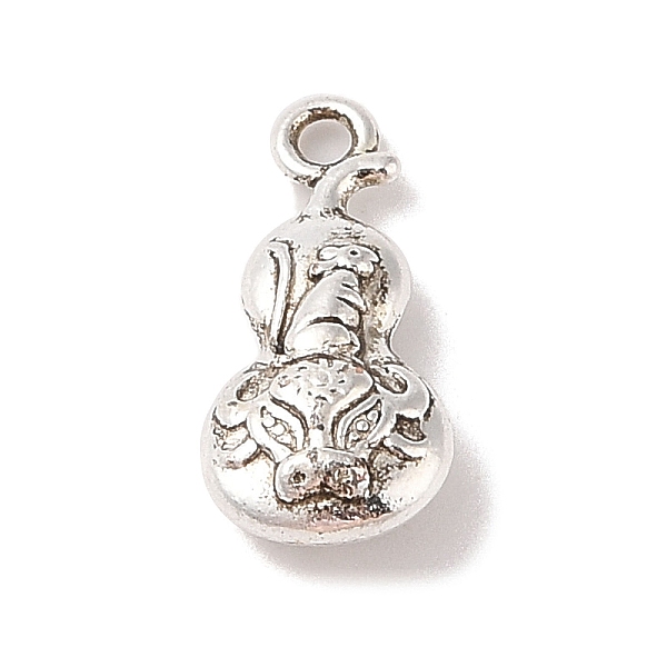 

PandaHall Tibetan Style Alloy Pendant, Cadmium Free & Lead Free, Gourd with Cow, Antique Silver, 19.5x9.5x5mm, Hole: 1.8mm Alloy Others