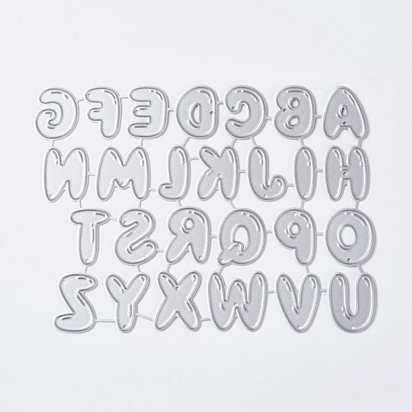 

PandaHall Carbon Steel Cutting Dies Stencils, for DIY Scrapbooking/Photo Album, Decorative Embossing DIY Paper Card, Letter, Letter A~Z...