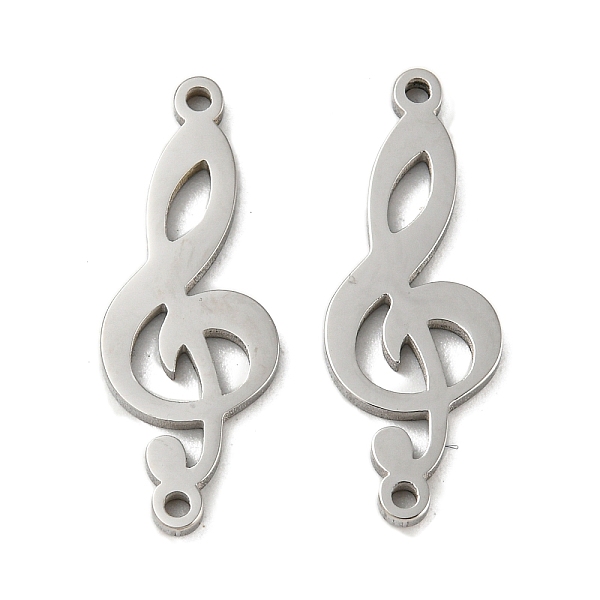 

PandaHall 304 Stainless Steel Connector Charms, Musical Note Links, Stainless Steel Color, 23x8.5x1.4mm, Hole: 1.2mm 304 Stainless Steel...