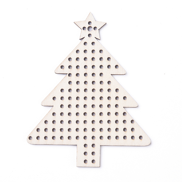 

PandaHall Unfinished Wooden Embellishments, Laser Cut Wood Shapes, Natural Poplar Wood Big Pendants, Undyed, with Hole, for Christmas..., Orange