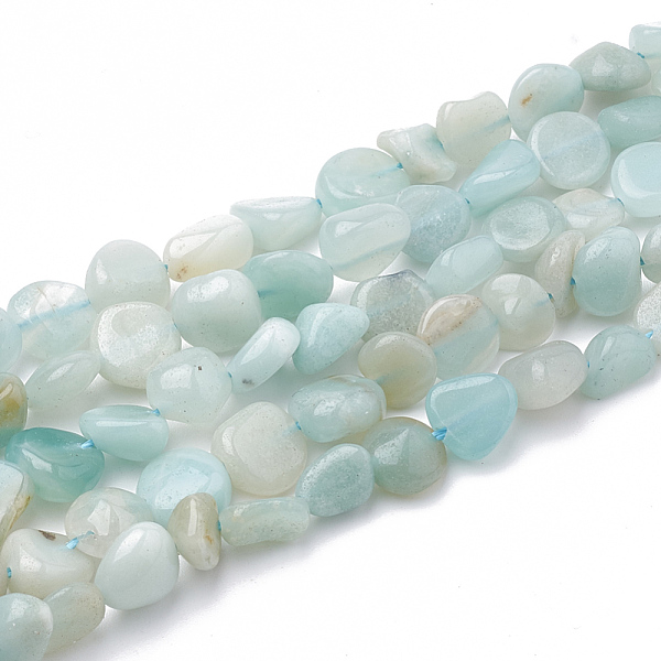 

PandaHall Natural Amazonite Beads Strands, Tumbled Stone, Nuggets, 3~14x2~9x2.5~8mm, Hole: 1mm, about 50~55pcs/strand, 15.94 inch Amazonite...