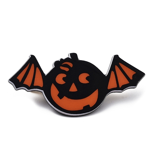 

PandaHall Halloween Theme PVC Alligator Hair Clips, with Iron Findings, Hair Accessories for Girls Women, Bat, 38.5x79.5x2.5mm PVC Bat