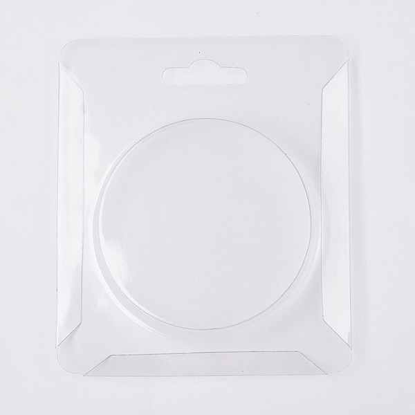 PandaHall Rectangle Plastic Bead Containers, Clear, 12.5x10.5x1.5cm Plastic Rectangle Clear