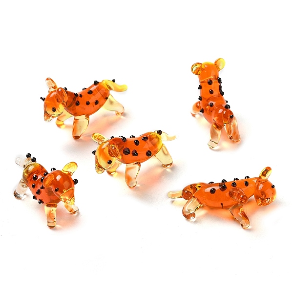 

PandaHall HHandmade Bumpy Lampwork Home Decorations, 3D Horse Ornaments for Gift, Orange, 29.5x10.5~11x19~20mm Lampwork Horse Orange