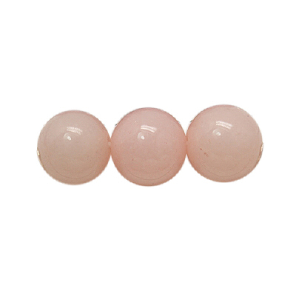 

PandaHall Natural Mashan Jade Beads Strands, Dyed, Round, Pink, 8mm, Hole: 1mm, about 50pcs/strand, 16 inch Mashan Jade Round Pink