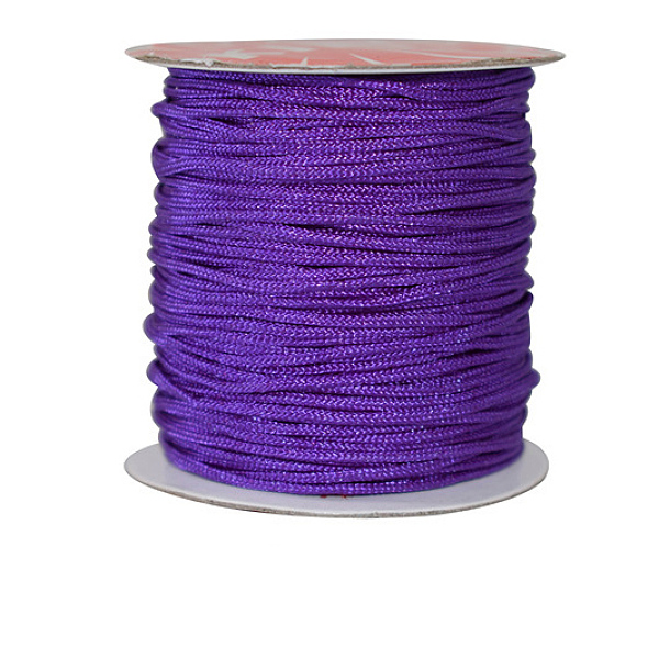 

PandaHall Nylon Thread Cord, For Jewelry Making, Indigo, 1.5mm, about 37.18 yards(34m)/roll Nylon Purple