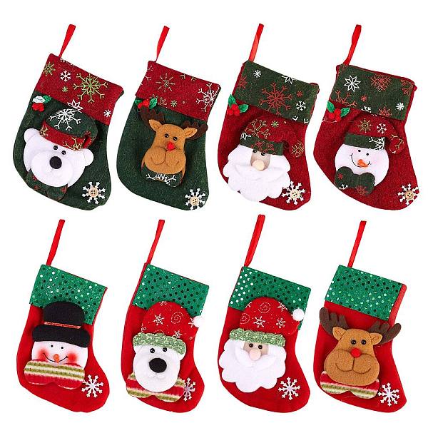 8Pcs Cloth Christma… - image