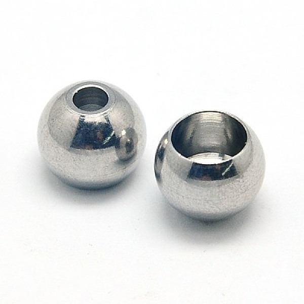 

PandaHall 304 Stainless Steel Beads, Barrel, Stainless Steel Color, 9x7mm, Hole: 3mm & 6mm 304 Stainless Steel Barrel