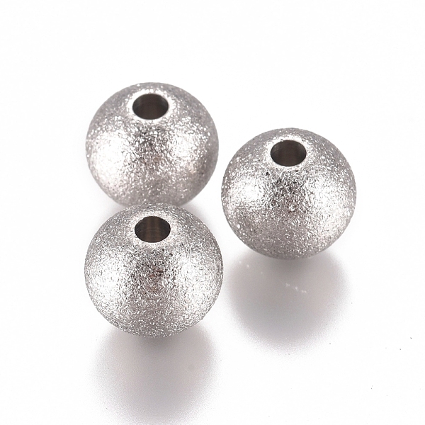 

PandaHall 304 Stainless Steel Beads, Textured, Rondelle, Stainless Steel Color, 8x7mm, Hole: 2mm 304 Stainless Steel Rondelle
