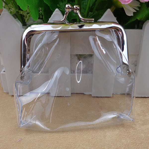 

PandaHall Transparent Trapezoid PPC Doll Handbag, with Platinum Tone Iron Purse Frame, American Girl Doll Accessories Supplies, Clear...
