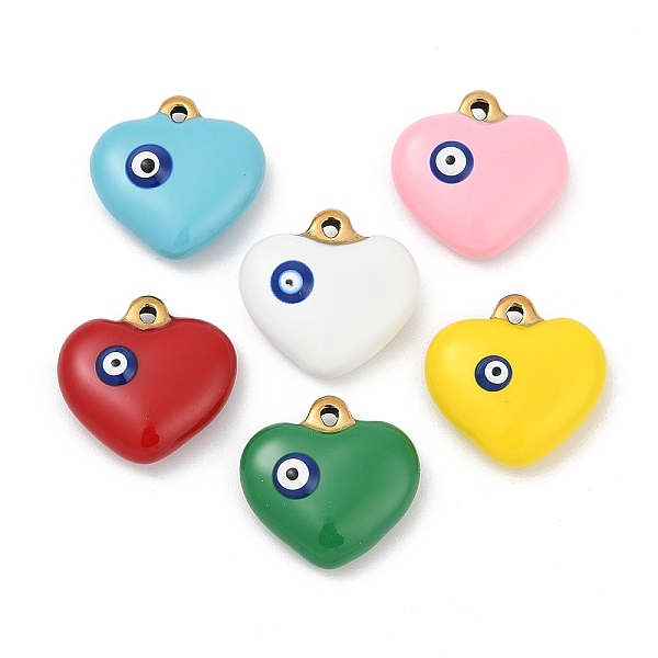 Pendentifs en acier inoxydable 304 émaillés