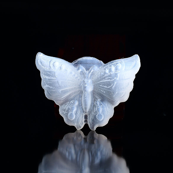 

PandaHall Butterfly Natural Selenite Figurines, Reiki Energy Stone Display Decorations, for Home Feng Shui Ornament, White, 47x33x10mm...
