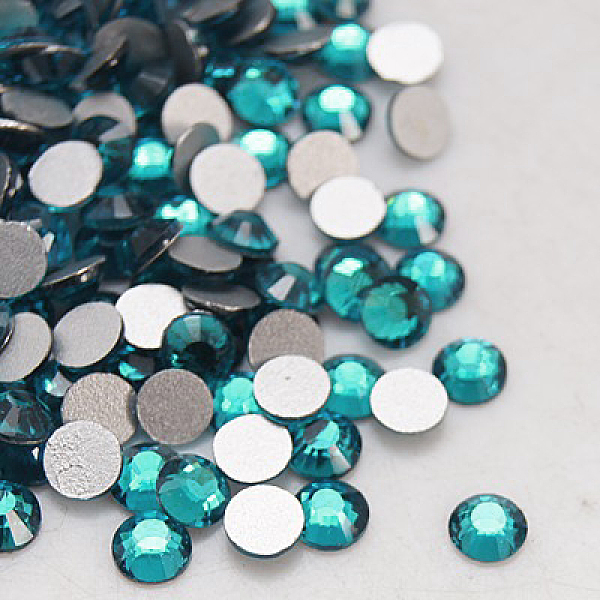 

PandaHall Glass Flat Back Rhinestone, Grade A, Back Plated, Faceted, Half Round, Blue Zircon, SS4, 1.5~1.6mm, 1440pcs/bag Glass Rhinestone...