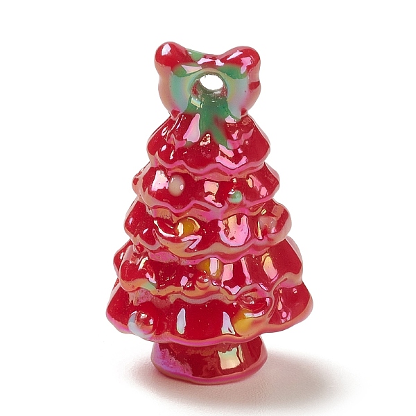 

PandaHall Transparent Acrylic Enamel Pendant, Christmas Tree, Red, 36x22x22.5mm, Hole: 3mm Acrylic Christmas Tree Red