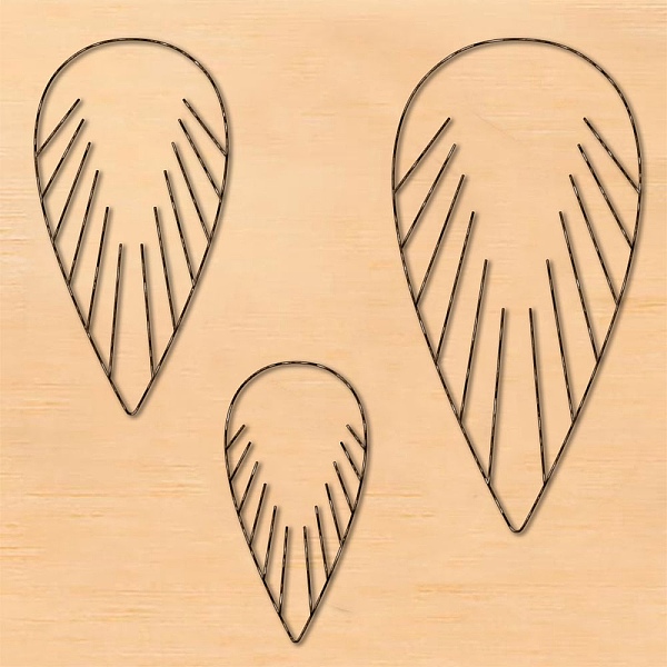 

PandaHall Wood Cutting Dies, with Steel, Leather Mold, for DIY Scrapbooking/Photo Album, Decorative Embossing DIY Paper Card, Teardrop..., Orange