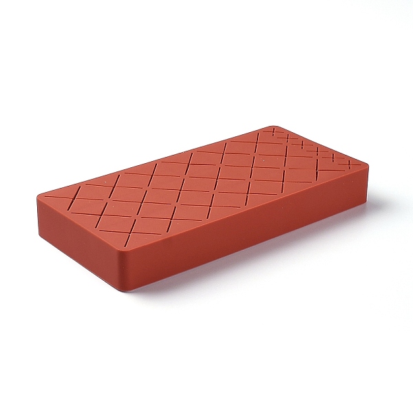 

PandaHall Makeup Silicone Storage Box, for Lip Stick Nail Polish, Brushes Eyebrow Pencil and Mascara etc, Rectangle, FireBrick, 190x90x24mm..., Red