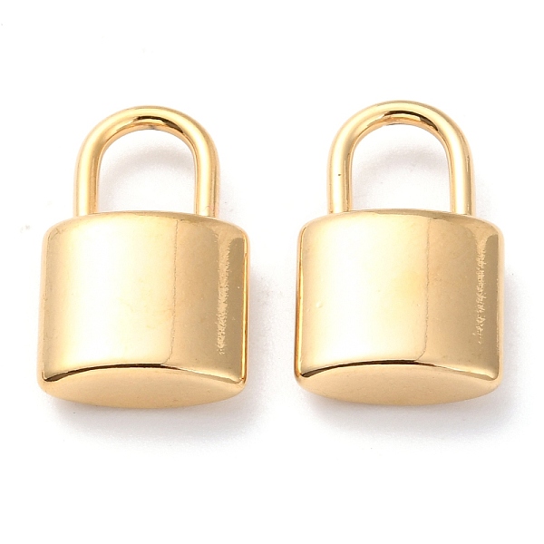 

PandaHall 304 Stainless Steel Pendants, PadLock, Golden, 19x11.5x4.5mm, Hole: 5x6mm 304 Stainless Steel Lock