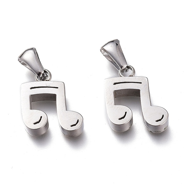 

PandaHall 304 Stainless Steel Pendants, Manual Polishing, Musical Note, Stainless Steel Color, 15x12x3.5mm, Hole: 6x2.5mm 304 Stainless...