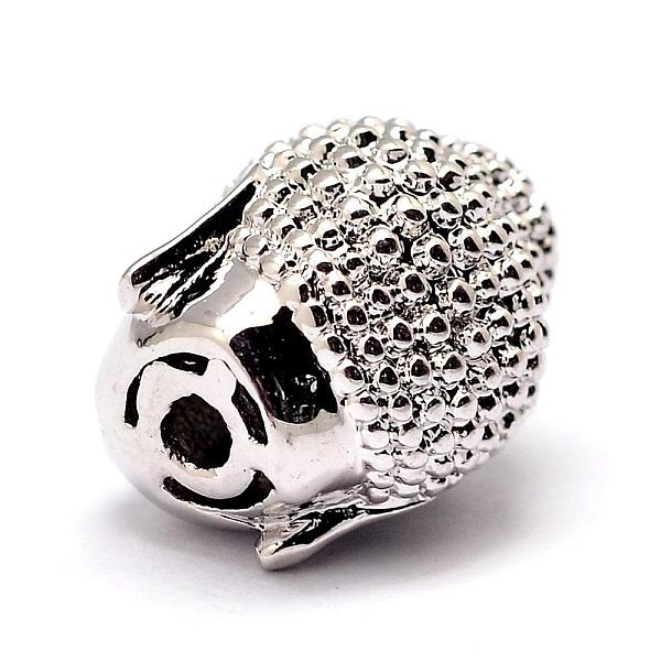 

PandaHall Brass Beads, Micro Pave Grade AAA Cubic Zirconia, Buddha Head, Cadmium Free & Nickel Free & Lead Free, Platinum, 14x10x11mm, Hole...