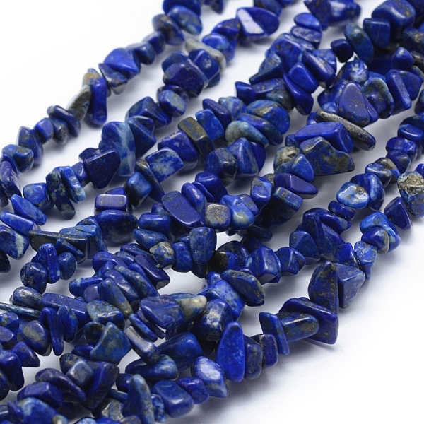 

PandaHall Natural Lapis Lazuli Beads Strands, Grade A, Chip, 5~8mm, Hole: 1mm, about 33 inch(84cm) Lapis Lazuli Chip