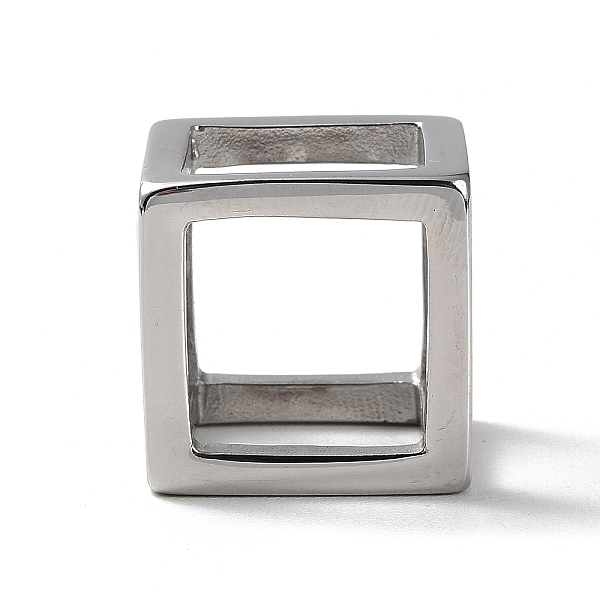 

PandaHall 304 Stainless Steel Pendants, Cube Charms, Stainless Steel Color, 21x21x21mm, Inner Diameter: 15.5x15.5mm 304 Stainless Steel Cube
