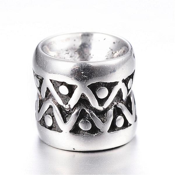 

PandaHall 316 Surgical Stainless Steel beads, Column, Antique Silver, 8x7.5mm, Hole: 2mm 316 Surgical Stainless Steel Column