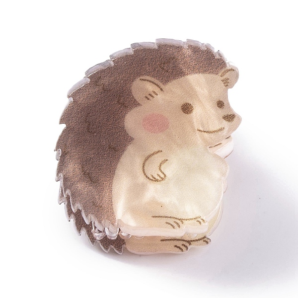 

PandaHall Cute Mini Animal Acrylic Claw Hair Clips, Hair Accessories for Girls, Hedgehog, 26x25.5x26mm Acrylic Hedgehog