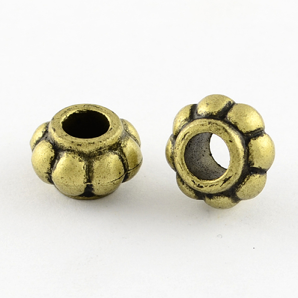

PandaHall Vintage Acrylic Beads, Rondelle, Large Hole Beads, Antique Bronze Plated, 8.5x13.5mm, Hole: 6mm, about 730pcs/500g Acrylic...
