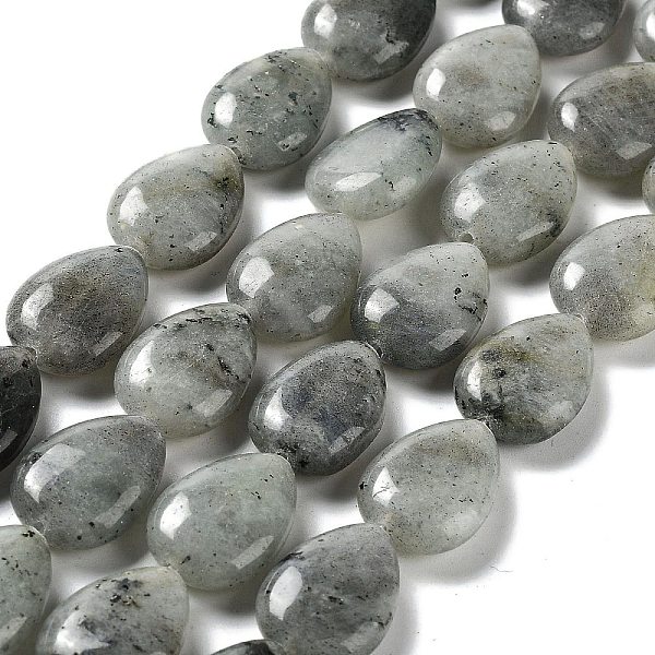 

PandaHall Natural Labradorite Beads Strands, Teardrop, 17.5~18x13x6mm, Hole: 1.2mm, about 22pcs/strand, 15.24 inch(38.7cm) Labradorite...