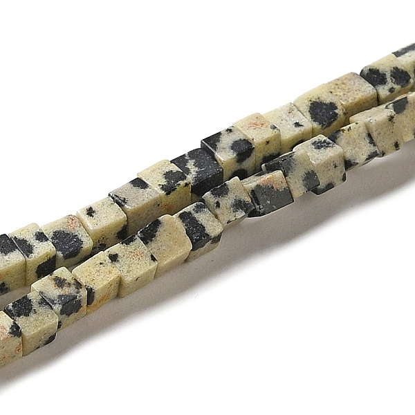 

PandaHall Natural Dalmatian Jasper Beads Strands, Cube, 2~2.5x2.5~3.5x2.5~3mm, Hole: 0.4mm, about 157~165pcs/strand, 14.96~15.75''(38~40cm)...
