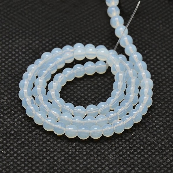 Круглые пряди Opalite бусины