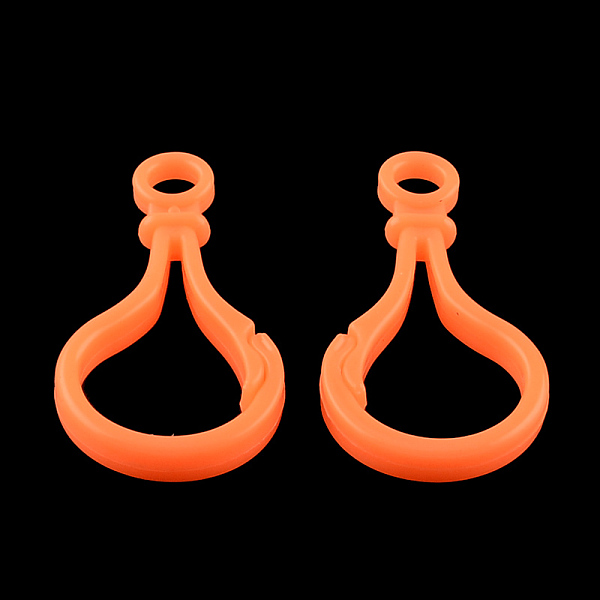 

PandaHall Opaque Solid Color Bulb Shaped Plastic Push Gate Snap Keychain Clasp Findings, Dark Orange, 51x25x5.5mm, Hole: 6mm Plastic Others...