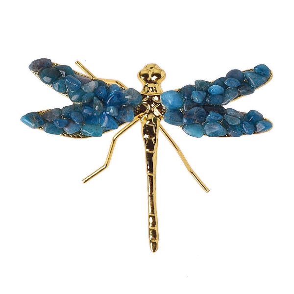 

PandaHall Natural Apatite Dragonfly Display Decorations, Animal Crafts for Table Decor Home Decor, 100x80mm Apatite Dragonfly