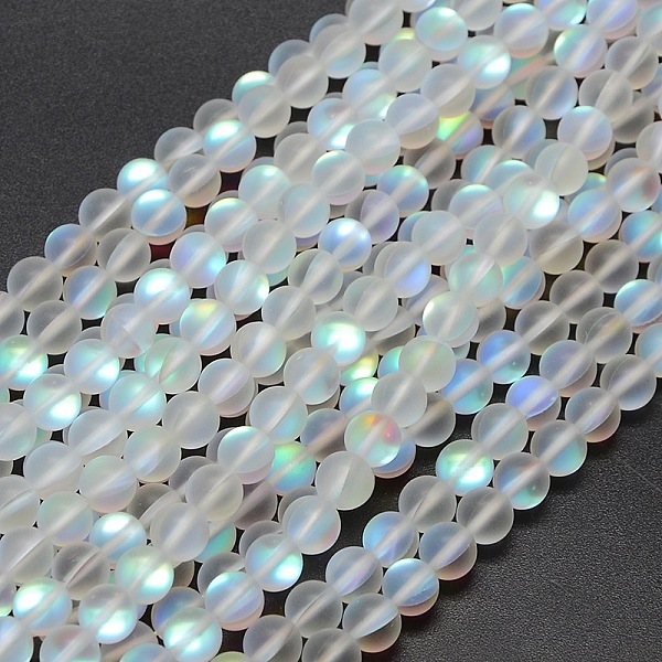 Synthetic Moonstone Beads Strands