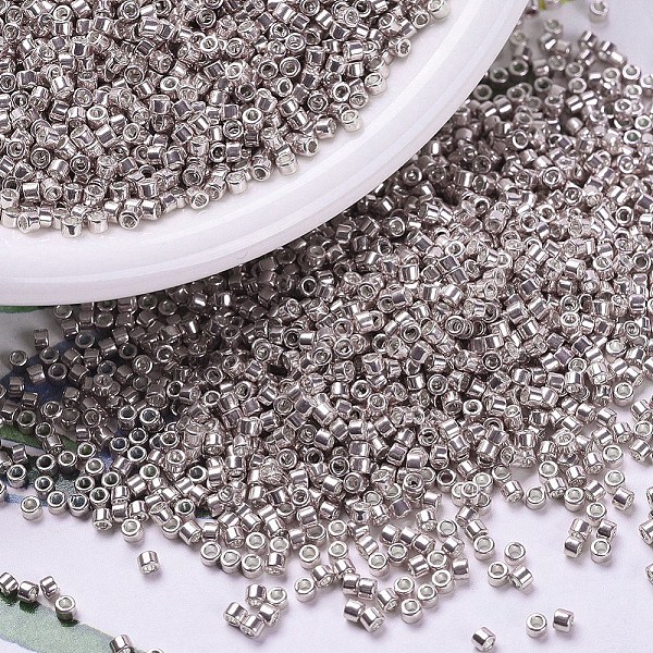 

PandaHall MIYUKI Delica Beads, Cylinder, Japanese Seed Beads, 11/0, (DB0417) Galvanized Dusty Mauve, 1.3x1.6mm, Hole: 0.8mm, about..., Purple
