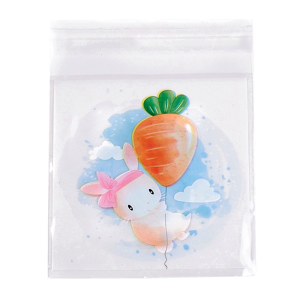 

PandaHall Rectangle OPP Self-Adhesive Cookie Bags, for Baking Packing Bags, Rabbit Pattern, 13x9.9x0.01cm, about 95~100pcs/bag Plastic...