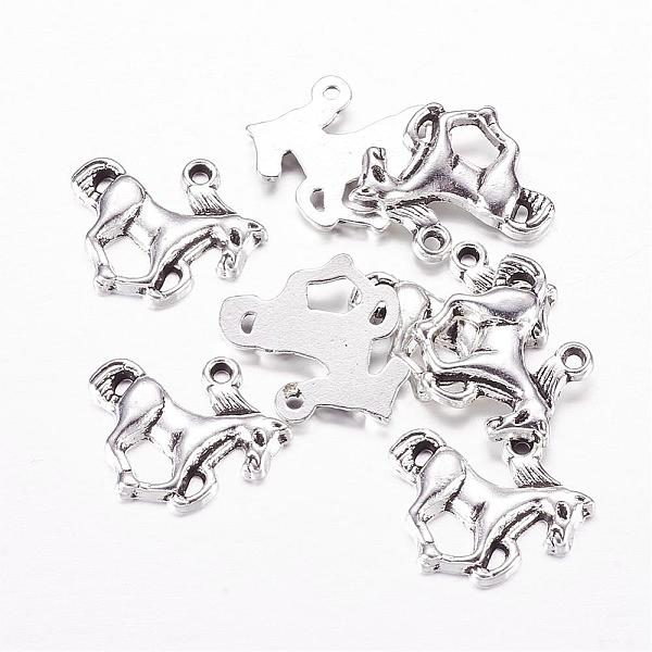 

PandaHall Tibetan Style Alloy Pendants, Horse, Antique Silver, Lead Free & Cadmium Free, 15x20x2.5mm, Hole: 2mm Alloy Horse