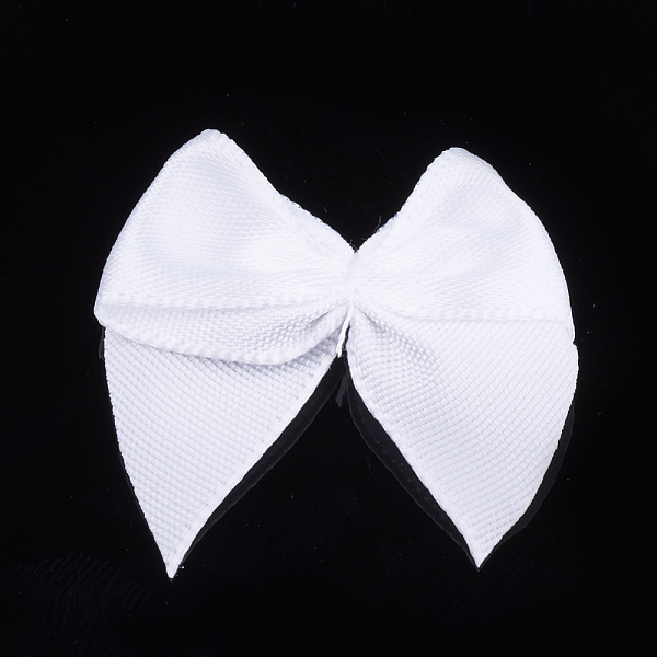 

PandaHall Handmade Woven Costume Accessories, Bowknot & Hair Bows, White, 25~35x30~35x2~3mm Polyester Bowknot White