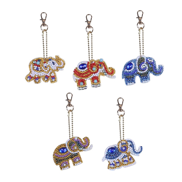 

PandaHall 5D DIY Diamond Painting Stickers Kits For Key Chain Making, with Diamond Painting Stickers, Resin Rhinestones, Diamond Sticky Pen..., Multicolor