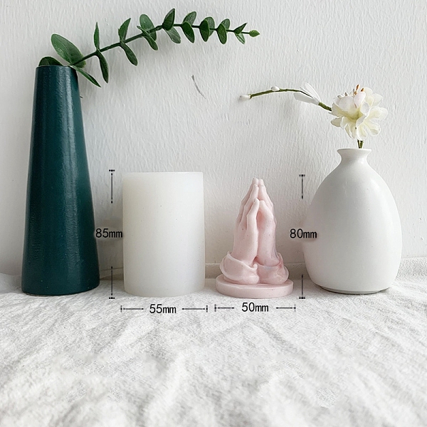 

PandaHall Palm DIY Food Grade Silicone Statue Candle Molds, Aromatherapy Candle Moulds, Portrait Sculpture Scented Candle Making Molds..., White