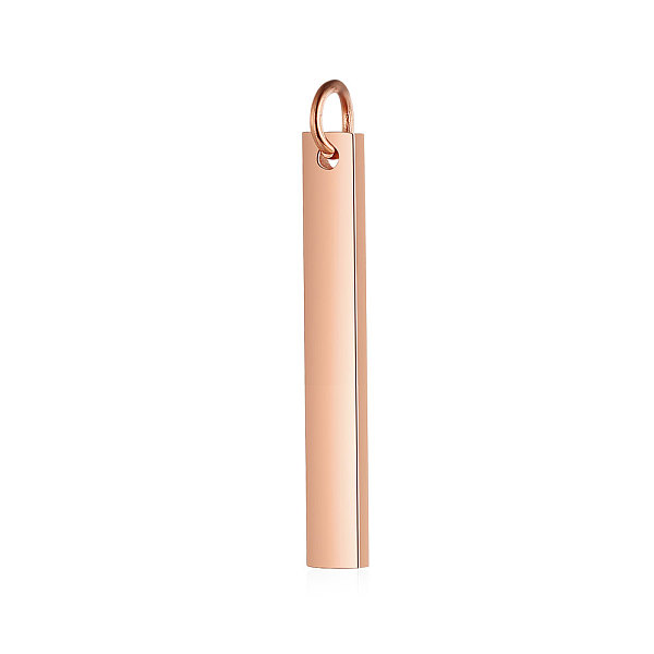 

PandaHall 201 Stainless Steel Pendants, with Jump Ring, Manual Polishing, Stamping Blank Tag, Rectangle, Golden, 20x3x1.5mm, Hole: 3mm 201...