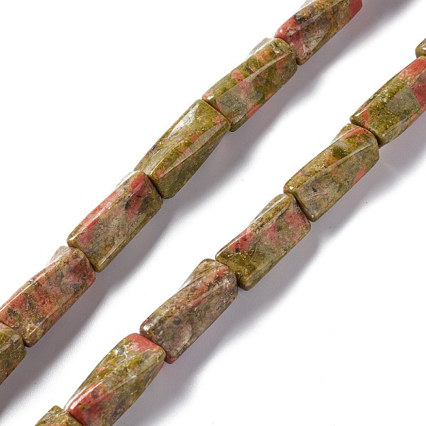

PandaHall Natural Unakite Beads Strands, Twist Column, 19~21.5x8~9.5x8~9.5mm, Hole: 1.2mm, about 20pcs/strand, 15.67''~16.34''(39.8~41.5cm)...
