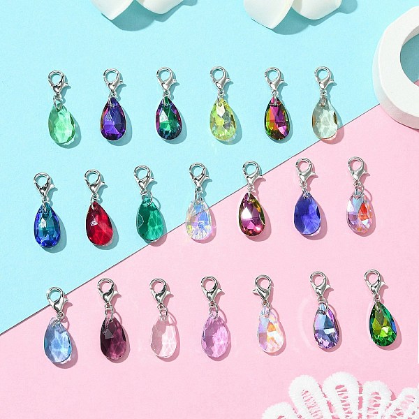 Glass Teardrop Pend… - image