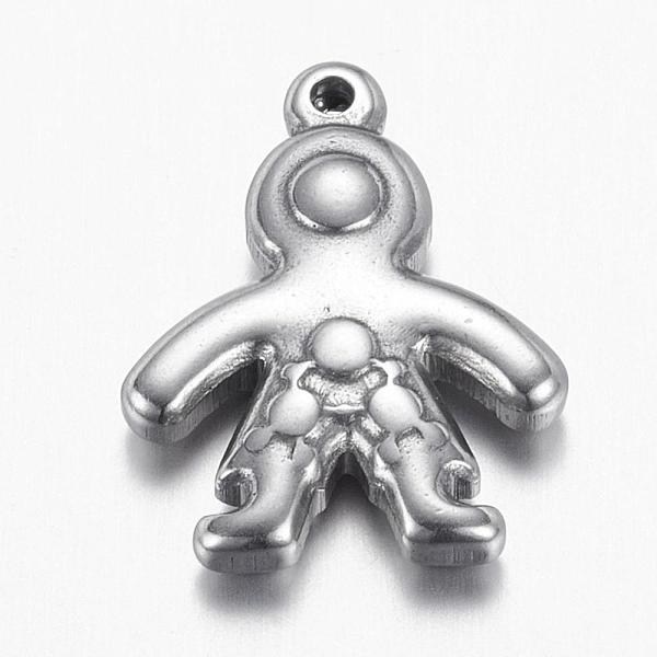 

PandaHall 201 Stainless Steel Pendants, Human, Stainless Steel Color, 18x14x3.5mm, Hole: 1mm 201 Stainless Steel Human