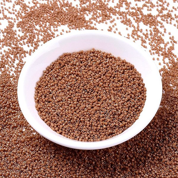 

PandaHall MIYUKI Delica Beads, Cylinder, Japanese Seed Beads, 11/0, (DB2107) Duracoat Dyed Opaque Cedar, 1.3x1.6mm, Hole: 0.8mm, about..., Brown