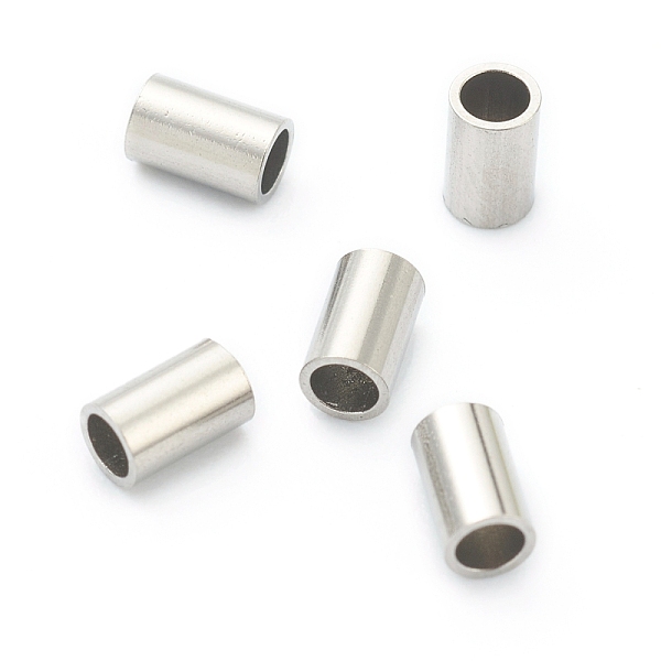 

PandaHall 304 Stainless Steel Beads, Tube Beads, Stainless Steel Color, 4x2.5mm, Hole: 1.9mm 304 Stainless Steel Tube